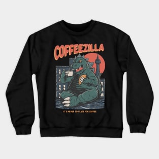 Coffeezilla Drinking Caffeine Crewneck Sweatshirt